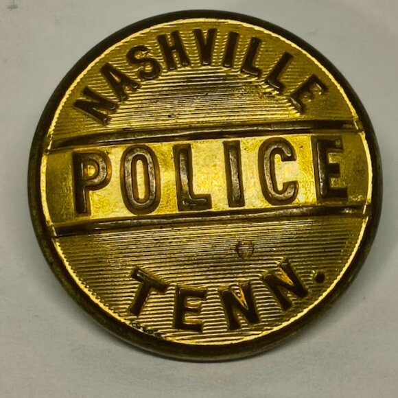 Vintage Superior Quality Nashville Police Tennessee Uniform Button Metal - Picture 6 of 6